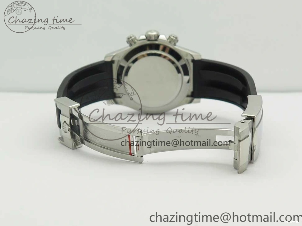 Daytona SS 1:1 Edition Noob Strap Black Best Rubber (Free SA4130 on Dial 904L Blue Extra Case Strap) 116519 0411